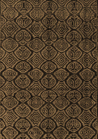 Abstract Brown Modern Rug, abs4996brn