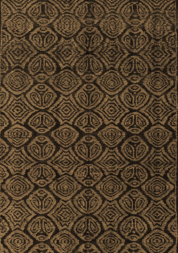 Abstract Brown Modern Rug, abs4996brn
