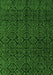 Machine Washable Abstract Green Modern Area Rugs, wshabs4996grn