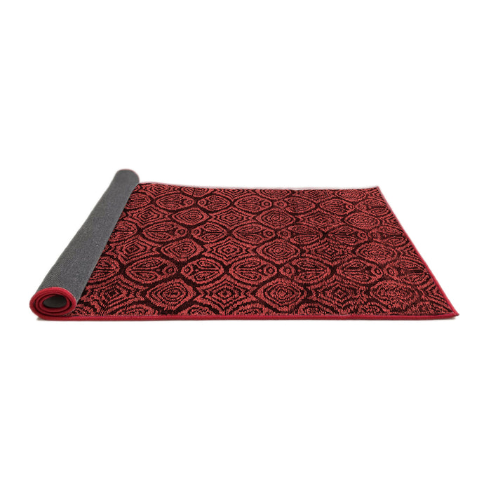 Abstract Red Modern Area Rugs