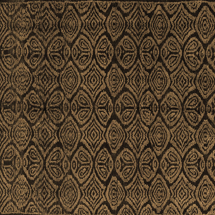 Square Machine Washable Abstract Brown Modern Rug, wshabs4996brn