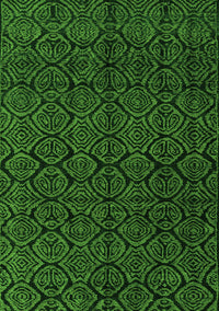 Abstract Green Modern Rug, abs4996grn