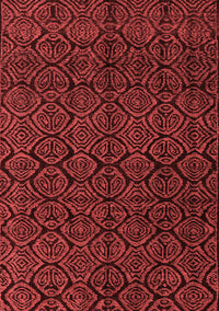 Abstract Red Modern Rug, abs4996red