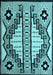 Machine Washable Abstract Light Blue Modern Rug, wshabs4997lblu