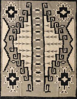 Abstract Dark Brown Modern Rug, abs4997