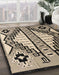 Machine Washable Abstract Dark Brown Rug in a Family Room, wshabs4997