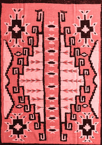 Abstract Red Modern Rug, abs4997red