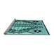 Sideview of Machine Washable Abstract Light Blue Modern Rug, wshabs4997lblu