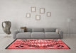 Modern Red Washable Rugs