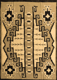 Abstract Brown Modern Rug, abs4997brn