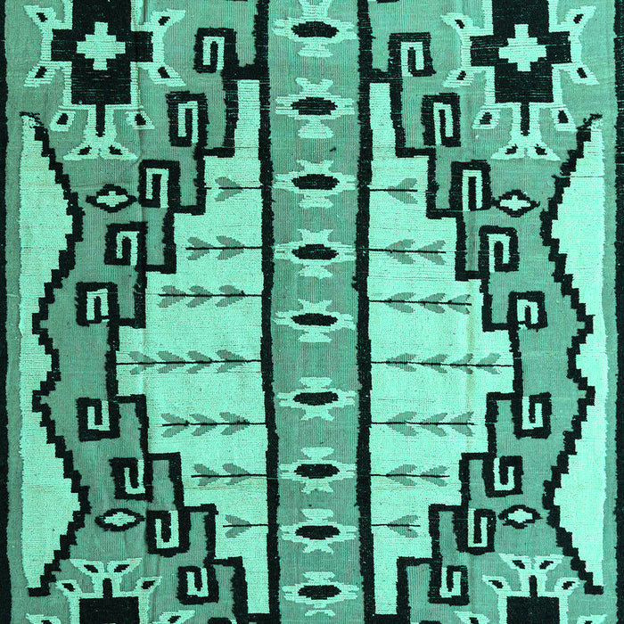 Abstract Turquoise Modern Rug, abs4997turq