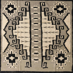 Square Abstract Dark Brown Modern Rug, abs4997