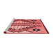 Modern Red Washable Rugs