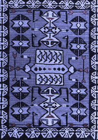 Abstract Blue Modern Rug, abs4998blu