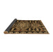 Sideview of Abstract Brown Modern Rug, abs4998brn