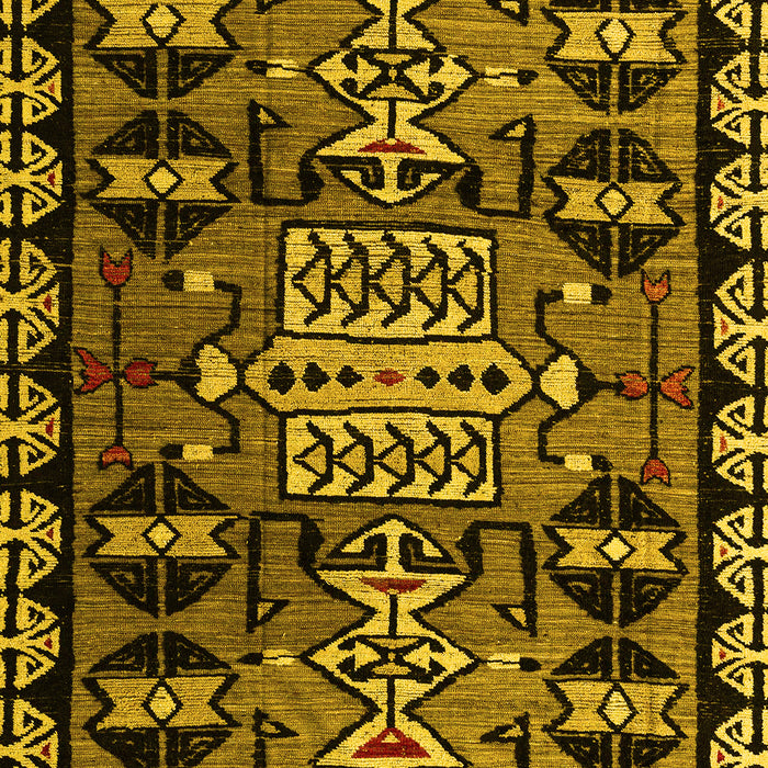 Abstract Yellow Modern Rug, abs4998yw