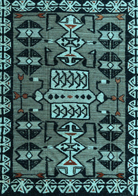 Abstract Light Blue Modern Rug, abs4998lblu