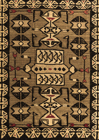 Abstract Brown Modern Rug, abs4998brn