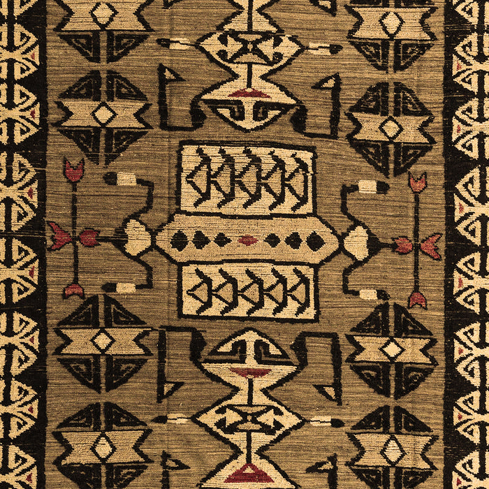Abstract Brown Modern Rug, abs4998brn