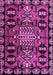 Machine Washable Abstract Pink Modern Rug, wshabs4998pnk