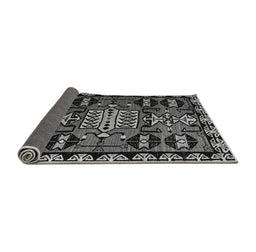 Sideview of Abstract Gray Modern Rug, abs4998gry