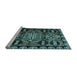 Sideview of Machine Washable Abstract Light Blue Modern Rug, wshabs4998lblu