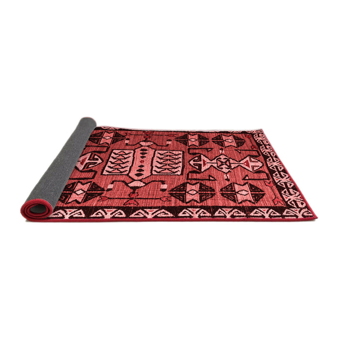 Abstract Red Modern Area Rugs