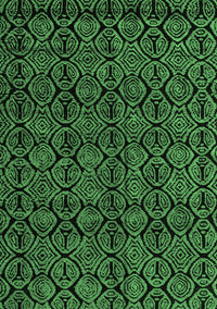 Abstract Emerald Green Modern Rug, abs4999emgrn