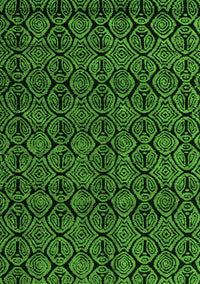 Abstract Green Modern Rug, abs4999grn