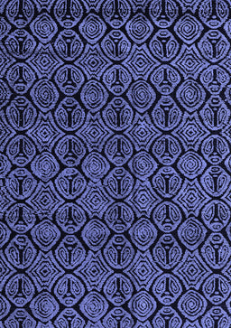 Abstract Blue Modern Rug, abs4999blu