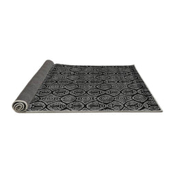 Sideview of Abstract Gray Modern Rug, abs4999gry