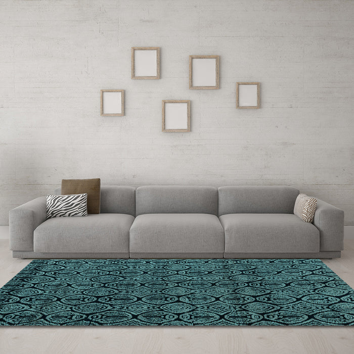 Machine Washable Abstract Light Blue Modern Rug in a Living Room, wshabs4999lblu