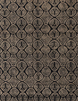 Abstract Dark Almond Brown Modern Rug, abs4999