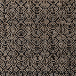 Square Abstract Dark Almond Brown Modern Rug, abs4999