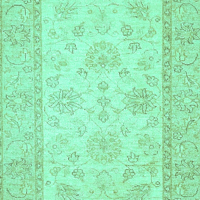 Machine Washable Oriental Turquoise Traditional Area Rugs, wshabs499turq