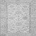 Square Machine Washable Oriental Gray Traditional Rug, wshabs499gry