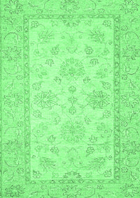 Oriental Emerald Green Traditional Rug, abs499emgrn