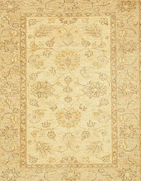 Machine Washable Abstract Mustard Yellow Rug, wshabs499