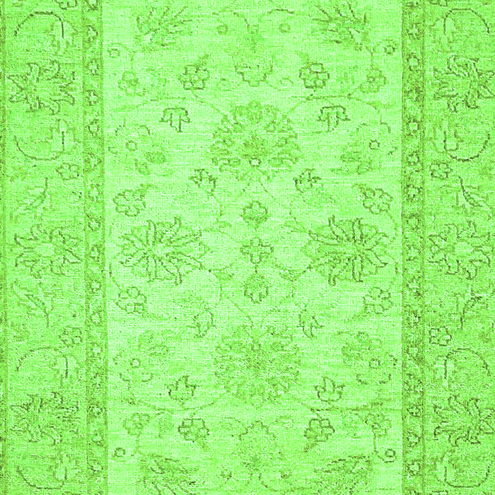 Machine Washable Oriental Green Traditional Area Rugs, wshabs499grn