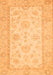 Machine Washable Oriental Orange Traditional Area Rugs, wshabs499org