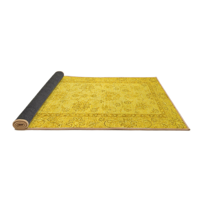 Sideview of Oriental Yellow Traditional Rug, abs499yw
