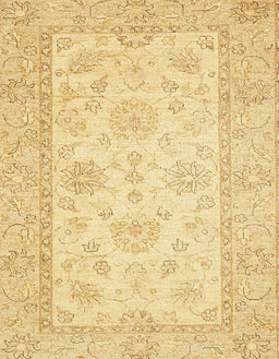 Abstract Mustard Yellow Oriental Rug, abs499