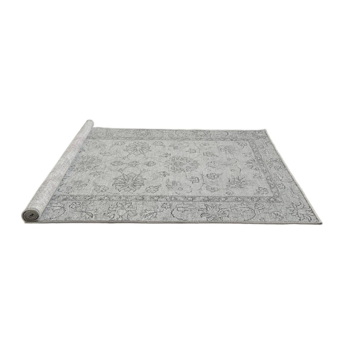 Sideview of Machine Washable Oriental Gray Traditional Rug, wshabs499gry