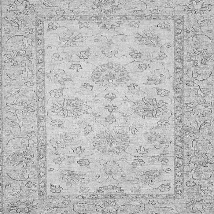 Square Oriental Gray Traditional Rug, abs499gry