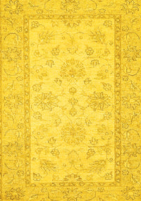 Oriental Yellow Traditional Rug, abs499yw