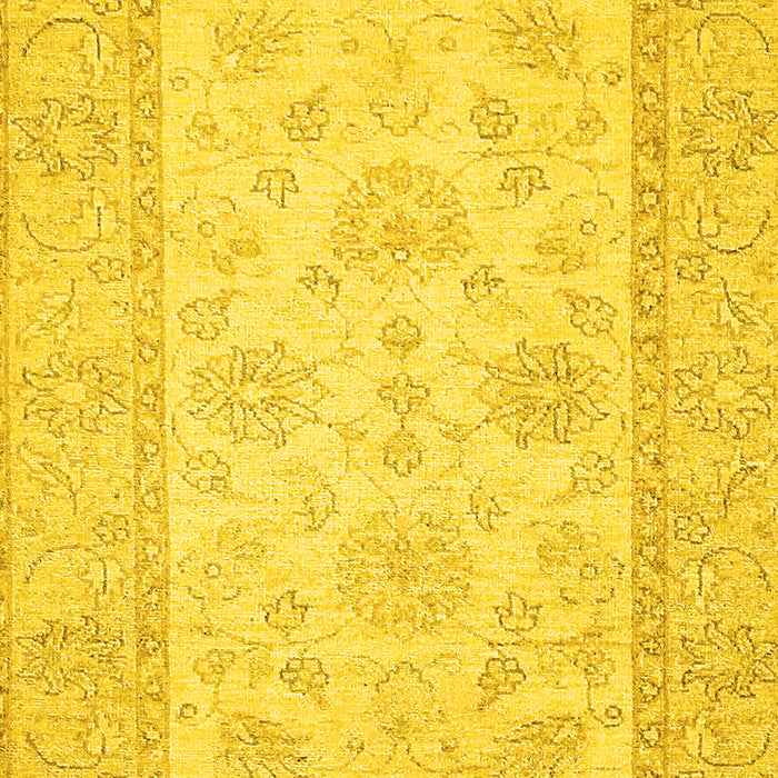 Oriental Yellow Traditional Rug, abs499yw