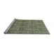 Sideview of Machine Washable Abstract Light Blue Modern Rug, wshabs49lblu