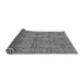 Sideview of Abstract Gray Modern Rug, abs49gry