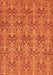 Abstract Orange Modern Rug, abs49org