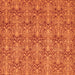 Square Abstract Orange Modern Rug, abs49org